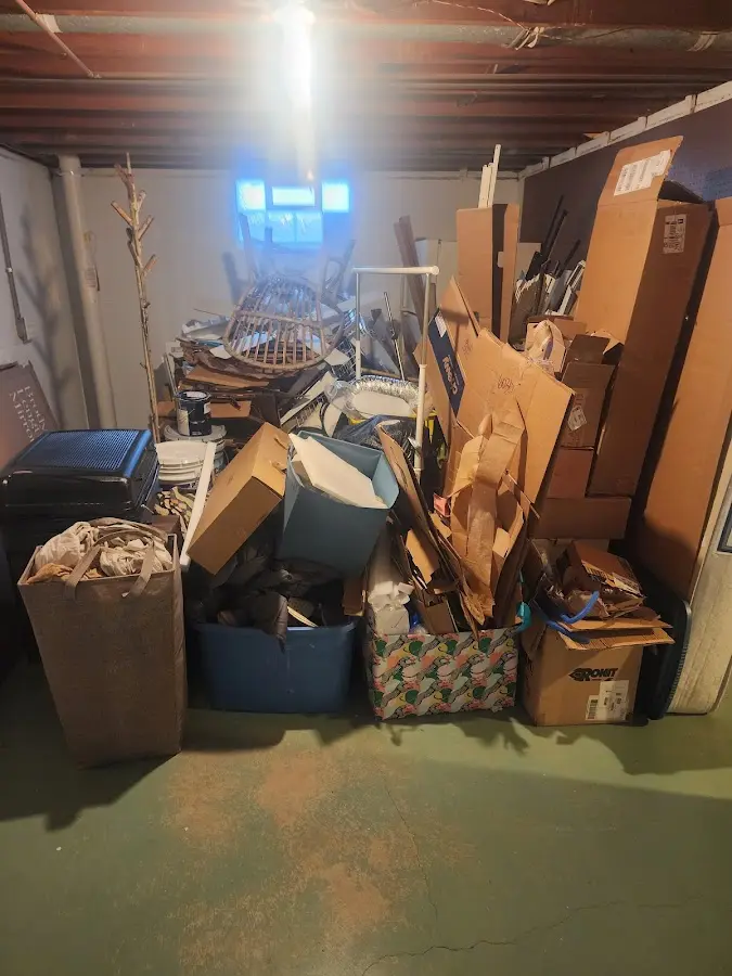 Roll-off dumpster container at job site for Roll Off Dumpster Rental in Bay Minette